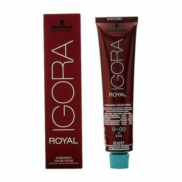 Permanent Dye Igora Royal Schwarzkopf Igora Royal 9-00 Nº 9-00 Nº 9.0-rubio muy claro 60 ml