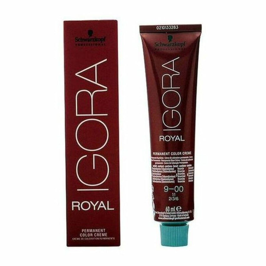 Tinta Permanente Igora Royal Schwarzkopf Igora Royal 9-00 Nº 9-00 Nº 9.0-rubio muy claro 60 ml