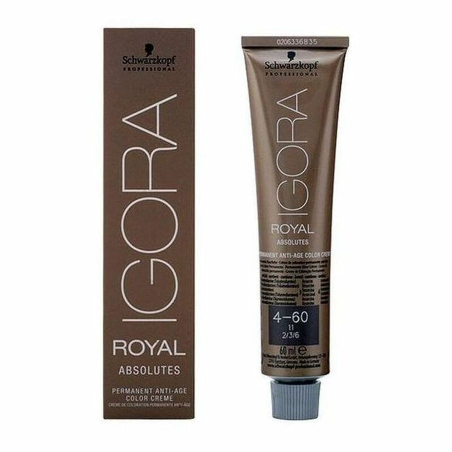 Permanent Anti-Ageing Dye Igora Royal Absolutes Schwarzkopf Igora Royal Absolutes Nº 4-60 60 ml Nº 4-60