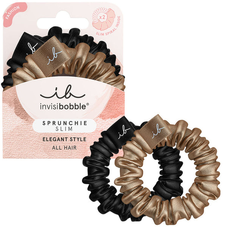 Elásticos Invisibobble   Preto Dourado (2 Unidades)