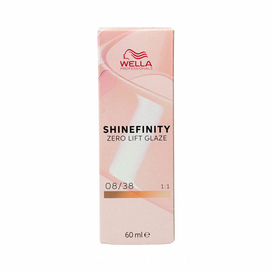 Coloração Permanente Wella Shinefinity Nº 08/38 (60 ml)