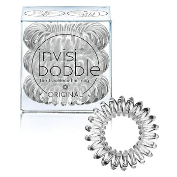 Elásticos para Cabelo Invisibobble Crystal Clear Transparente (3 Unidades)