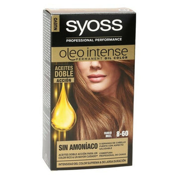 Tinta Permanente Olio Intense Syoss N 8,60 Loiro Mel