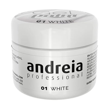 Nail gel Andreia Gel Paint 4 ml White Nº 01