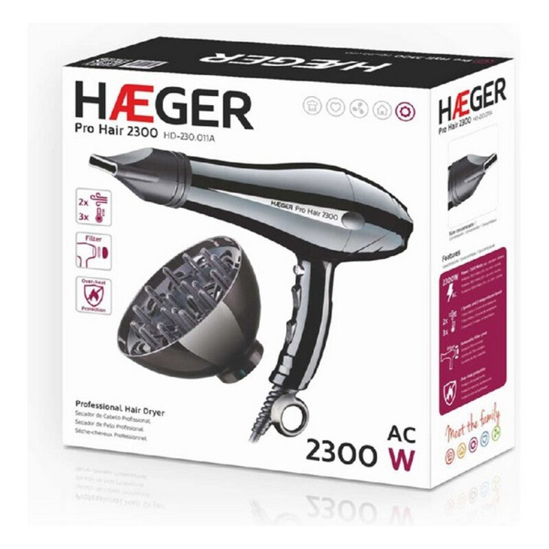 Hairdryer Haeger HD-230.011B 2300 W Black