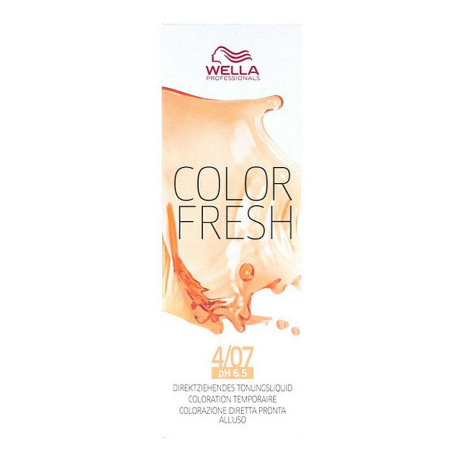 Tinta Semipermanente Color Fresh Wella Nº 4/07 (75 ml)