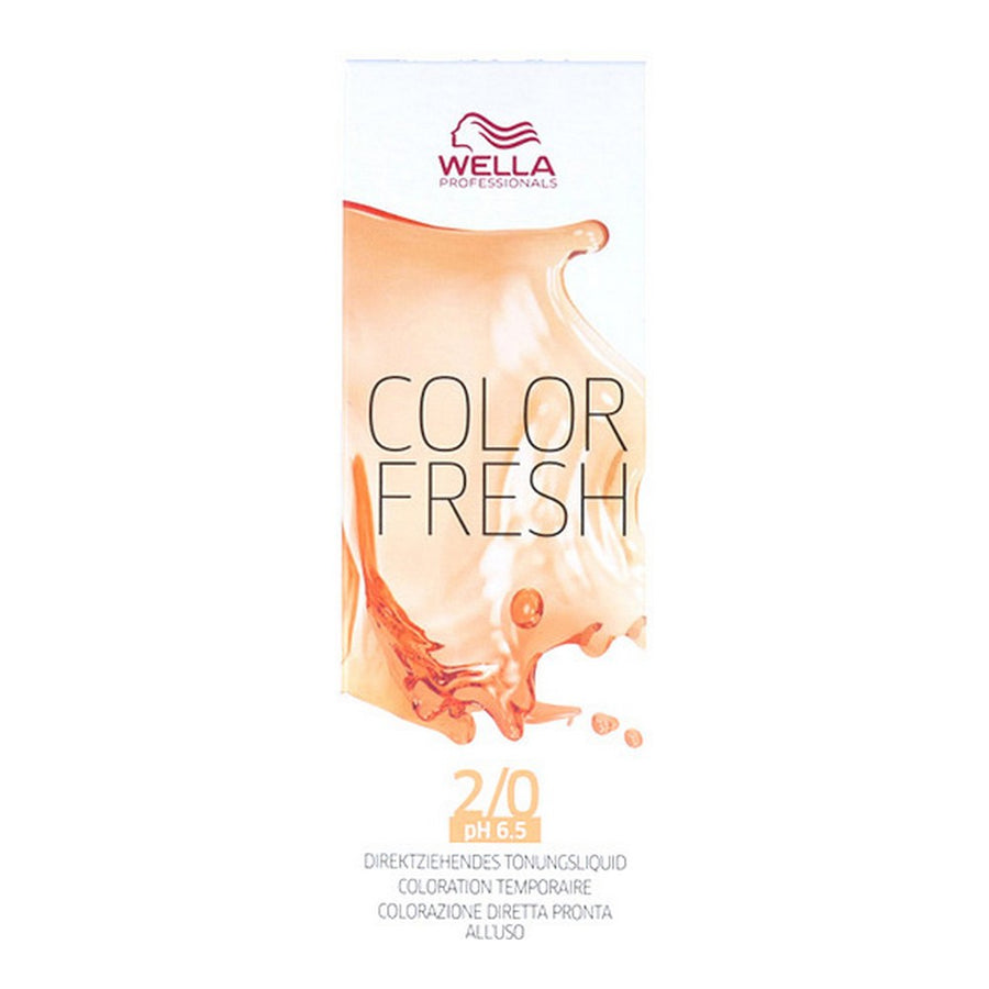 Semi-Permanent Tint Color Fresh Wella 8005610584386 Nº 2/0 (75 ml)