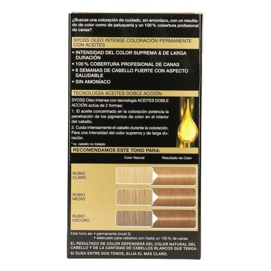 Permanent Dye Olio Intense Syoss Olio Intense (5 Units)