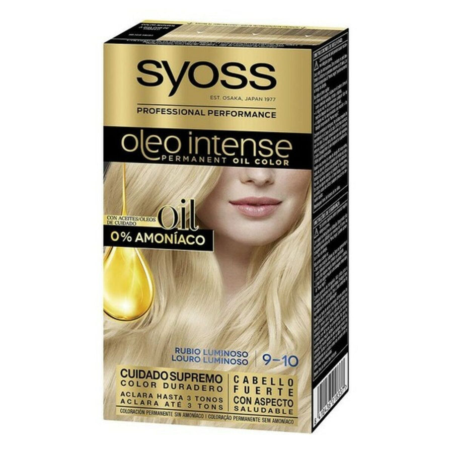 Tinta Permanente Olio Intense Syoss Nº 9,10 Louro Luminoso