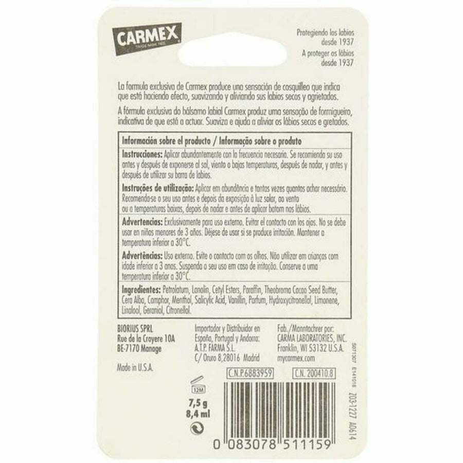 Bálsamo labial hidratante Carmex COS 002 BL (7,5 g)