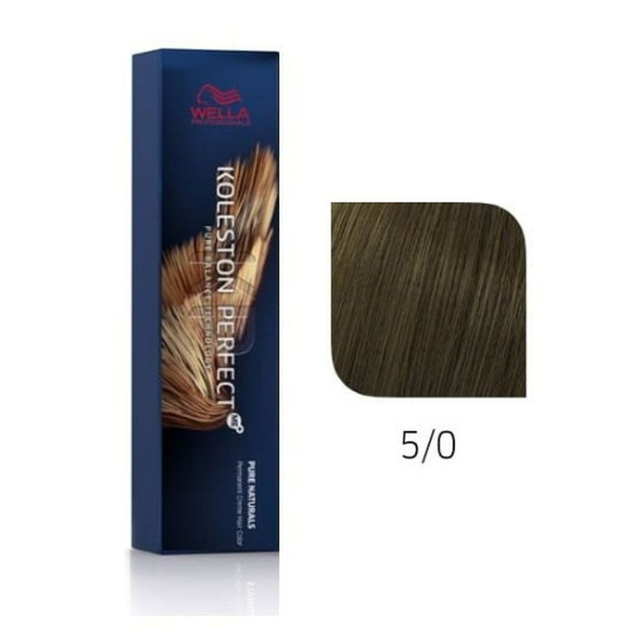 Permanent Dye Wella Koleston Perfect Pure Naturals Nº 5/0 60 ml