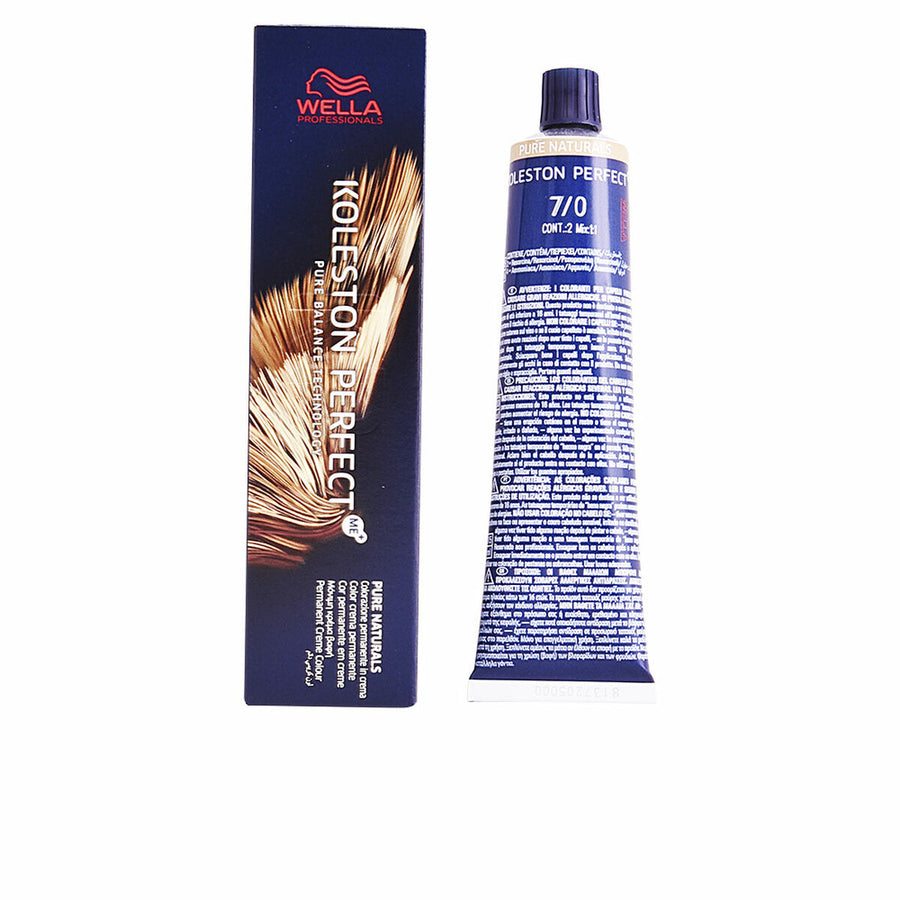 Tinta Permanente Wella Koleston Perfect Pure Naturals Nº 7.0 60 ml