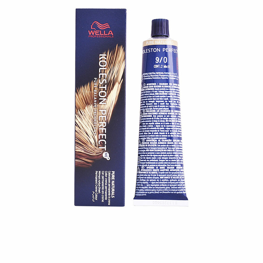 Tinta Permanente Wella Koleston Perfect Pure Naturals Nº 9.0 60 ml