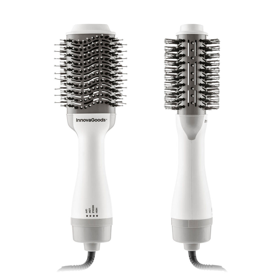 Ionic Dryer and Volumising Brush Volumio InnovaGoods 1000W White/Grey