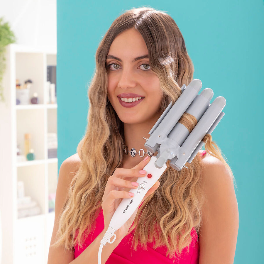 Modelador de Cabelo Cerâmico Triplo Triler InnovaGoods